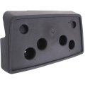 Front License Plate Bracket For Gmc Sierra 1500 2007 To 2013 Textured Black Fits Base Denali Replaces 15781555 And Gm1068136 