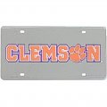 Clemson Tigers License Plate Mirrored Acrylic 