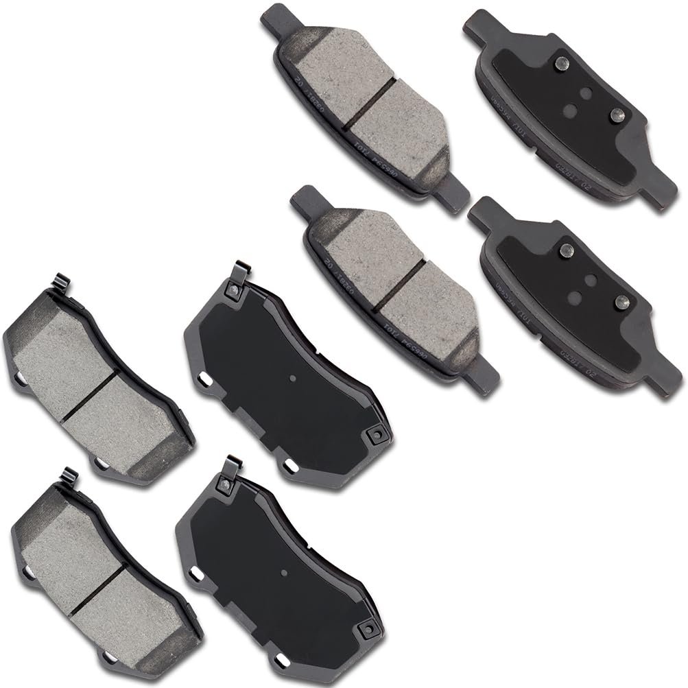Brake Pad Set 8pcs Front And Rear Ceramic D1379 D1033