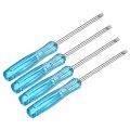 4pcs Mini Slotted Screwdriver 2 0mm 65mm Length Micro Precision Flat Head Screw Driver With Non-slip Handle For Watch 