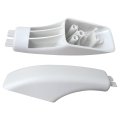 2pcs Wb07k10043 Wb07t10144 Stove Oven Door Handle White End Cap Replacement For Ge Range Jbp30wb1ww Jbp30wxb1ww 