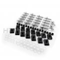 Httmt Mt215-010- Motorcycle Spike Fairing Bolts Kit Compatible With 2000-2001 Yzf-r1 Silver