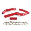 Silicone Radiator Hose Kit For 2007-2009 Yamaha Yz250f Yz 250f Red With Clamps 