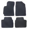 Velour Floor Mats For Hyundai Elantra 2021 2022 2023 2024 2025 Custom Fit Black Carpet Liners Anti Slip All Season Full Set 