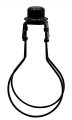 Creative Hobbiesa Lamp Shade Light Bulb Clip Adapter On With Attaching Finial Top Black Color 1 Pack 