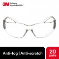 3m Safety Glasses Virtua 20 Pair Ansi Z87 Anti-fog Scratch Resistant Clear Lens Frame Wraparound Coverage