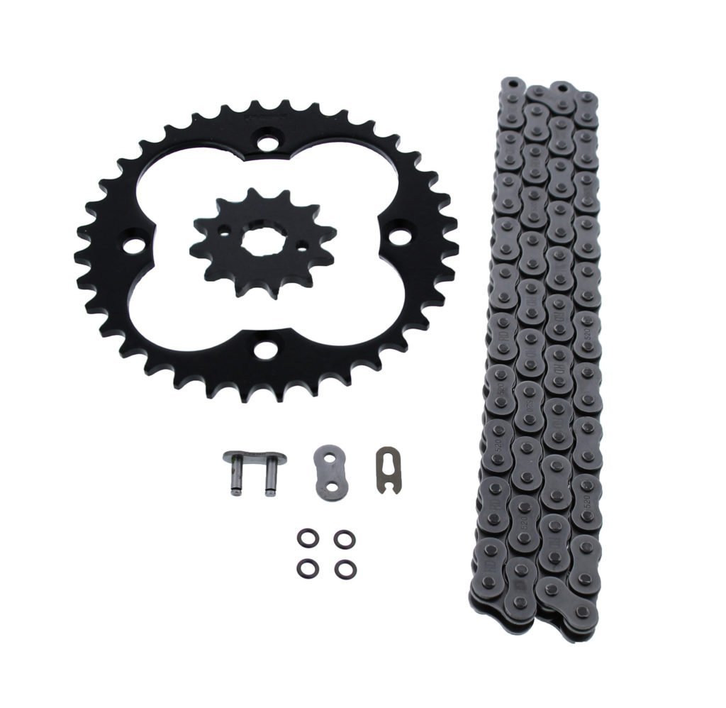 Honda Trx300ex 520 86 O Ring Chain And Sprocket Kit 12 Tooth Front 36 Rear Steel Sprockets Fits 1993 To 2008