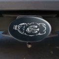 Dead Fish Bones In Plastic Bottle Oval Tow Trailer Hitch Cover Plug Insert