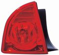 Rear Brake Tail Light Assembly Left Driver Side For 2008 2009 2010 2011 2012 Chevrolet Malibu Base Ls Lt Hybrid Red 