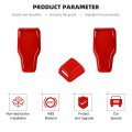 Cherocar For Jeep Jl Rear Tail Door Window Hinge Rain Wiper Nozzle Decorative Cover Trim 2018-2021 Wrangler Jlu Red
