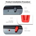 Cherocar For Jeep Jl Rear Tail Door Window Hinge Rain Wiper Nozzle Decorative Cover Trim 2018-2021 Wrangler Jlu Red