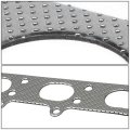 Aluminum Exhaust Manifold Header Gasket Set Compatible With 92-00 Volvo 850 S70 V70 4l 2 4 R