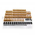 Httmt Gold Cnc Alloy Complete Fairing Bolt Kit Bodywork Screws Nuts Compatible With Suzuk Hond