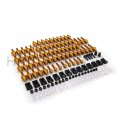 Httmt Gold Cnc Alloy Complete Fairing Bolt Kit Bodywork Screws Nuts Compatible With Suzuk Hond