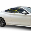 Optix Window Trim Chrome Delete Blackout Precut Vinyl Wrap Overlay Kit For And Fits Infiniti Q60 Coupe 2017 2018 2019 Carbon 