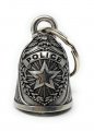 Police Motorcycle Biker Bell Accessory Or Key Chain For Luck 