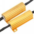 X Autohaux 2pcs Led Resistor Kit 7440 7441 7443 7444 T20 Flash Error Code Load Canceller Anti Flicker Turn Signal Light Hyper