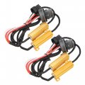X Autohaux 2pcs Led Resistor Kit 7440 7441 7443 7444 T20 Flash Error Code Load Canceller Anti Flicker Turn Signal Light Hyper