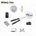 6pcs Mini Slotted Screwdriver 2 0mm 82mm Length Micro Precision Flat Head Screw Driver With Non-slip Black Handle For Watch