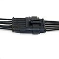 1 X Set Female And Male Connector Plug 6-way 6 Pin Waterproof Electrical Wire 
