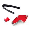 Tc-motor Red 8mm Chain Roller Pulley Tensioner Black Plastic Slider Aluminum Rear Swingarm Guard Guide For Chinese Pit Dirt 
