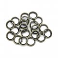 X Autohaux 20pcs Engine Oil Crush Washers Drain Plug Gaskets 12mm Id 18mm Od Bronze Tone For Car