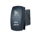 Laser Backlit White Rocker Switch Rock Lights 20a 12v On Off Led Light Stv Motorsports