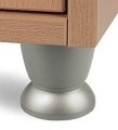 1-3 4 Abs Tapered Table Leg Silver Aluminum 