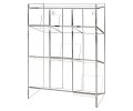 Tube Rack Clear Acrylic 9 Compartment 16 X 12 5 Wall Mount With Hanging Hardware Or Countertop Phlebotomists Scientists Nurses 