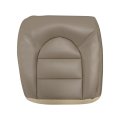 Secos Driver Passenger Bottom And Top Lean Back Perforated Replacement Leather Seat Covers Tan For Ford F250 350 450 550 Super 