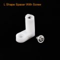 Uxcell 40pcs Circuit Board Pcb Spacers L Shape Insulated Plastic Fixed Mounting Feet 0 8 Supporting Height With M3 Screw