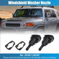 Uxcell Windshield Washer Nozzle For Toyota Fj Cruiser 2007-2014 Sequoia 2005-2007 Sprayer Replaces No 85381-34030