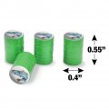 Speckled Trout Fishing Valve Stem Caps For Tire Rim Wheel Aluminum Green