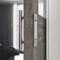Smartstandard 10 Inch Sliding Barn Door Handle Pull And Flush Hardware Set Stainless Steel Large Rustic Two-side Design Round
