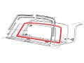 Auto Krafters Compatible Replacement For Back Glass Weatherstrip Rear Window Rubber Seal 1968-71 Ranchero 500 Gt Squire