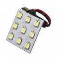 Hqrp Ba15s Bayonet Base 9 Leds Smd Bulb White Led Panel Dome Light Lamp Auto Interior Reading Plate Roof Ceiling Map For 93