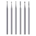 Dtacke 6pcs Tungsten Steel Olive Kernel Engraving Knife With Plastic Box For Wood Carvings Lvory Carving Tools Set