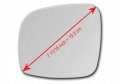 Replacement Mirror Glass With Full Size Adhesive For Dodge Grand Caravan Chrysler Town Country Vw Routan Ram Cargo Tradesman