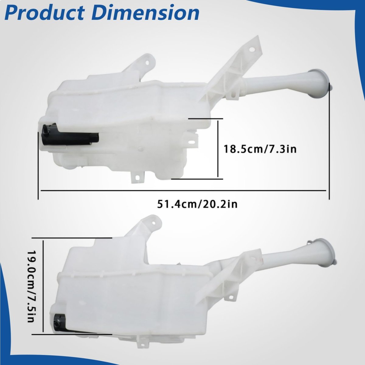 Windshield Washer Fluid Reservoir Tank Assembly With Pump Sensor Replacement For Maxima 2009-2014 Altima 2007-2013 Ni1288144