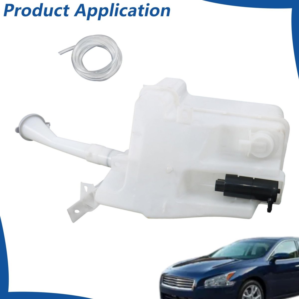 Windshield Washer Fluid Reservoir Tank Assembly With Pump Sensor Replacement For Maxima 2009-2014 Altima 2007-2013 Ni1288144