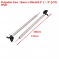 Uxcell 1pair Boat Model Accessories 3mm Dia 200mm Long Drive Shaft W 3-vanes Propeller