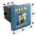 Beer Goggles Eventually Lights In The Bar Always Come On Funny Humor Tow Trailer Hitch Cover Plug Insert