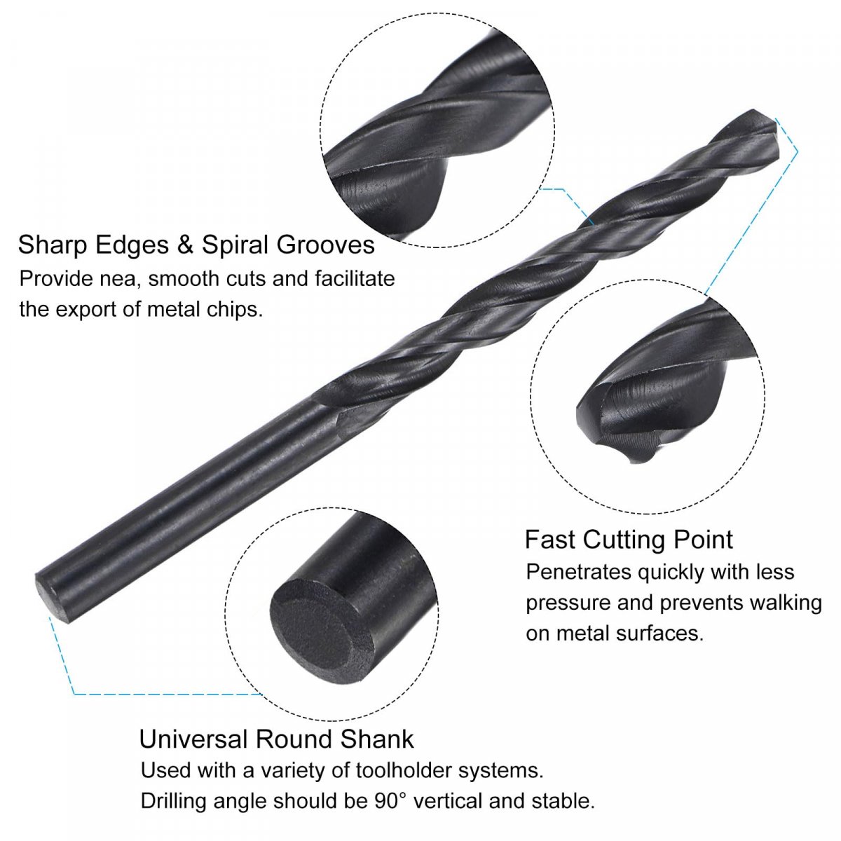 Tap And Drill Bit Set 5 16-36 Uns Thread 9 32 Black Oxide Twist Straight Flute Tapping Threading Repair Tool Kit