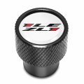 Ipick Image For Chevrolet Camaro Zl1-1le Logo In White On Black Aluminum Tire Valve Stem Caps