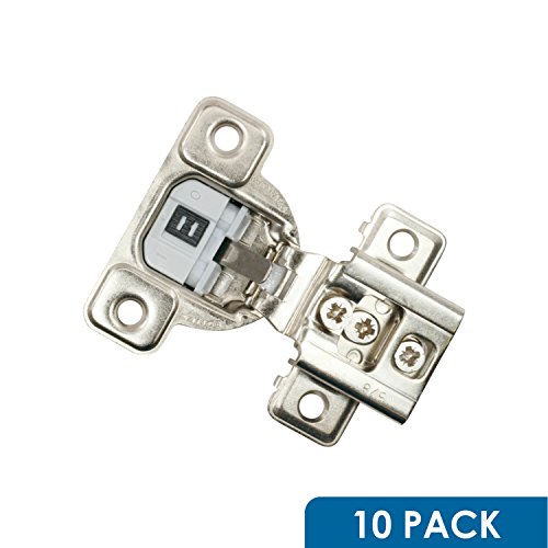 10 Pack Salice 106 Degree Silentia 5 8 Overlay Screw On Soft Close Cabinet Hinge With 3 Cam Adjustment Cup35d9r