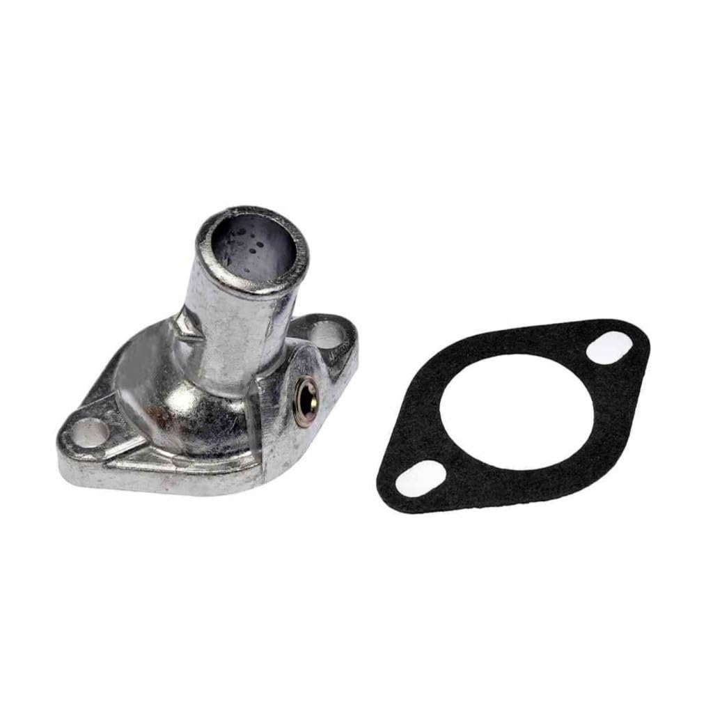 Engine Coolant Thermostat Housing For Gmc Jimmy 1992 1993 1994 Metal Natural Finish 75 Degrees Neck Angle 1 188 In Outside