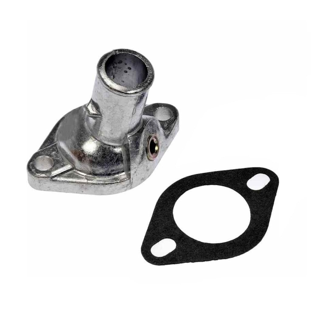 Engine Coolant Thermostat Housing For Gmc Jimmy 1992 1993 1994 Metal Natural Finish 75 Degrees Neck Angle 1 188 In Outside
