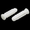 Uxcell 25mm Length Plastic Expansion Bolt Wall Drywall Anchor White 60pcs