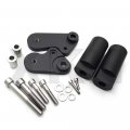 Smt-no Cut Frame Slider Protector Compatible With 2009-2012 Yamaha Yzf R1 Yzfr1 Yzf-r1 Black B00ruenwmc