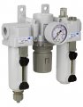 Pneumaticplus Sau300-n03g-mep Compressed Air Filter Regulator Lubricator Combo 3 8 Npt Metal Bowl Manual Drain Bracket Gauge 